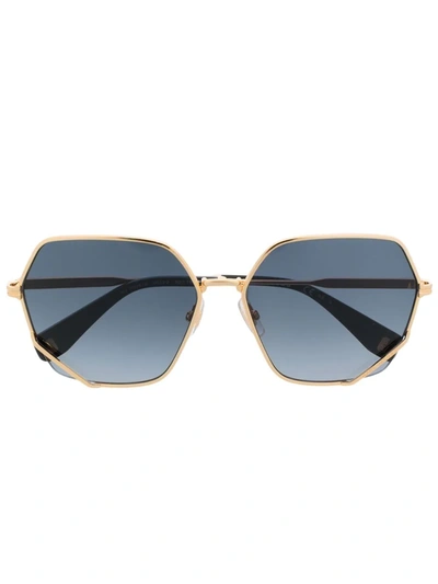 Marc Jacobs Square-frame Sunglasses In Gold