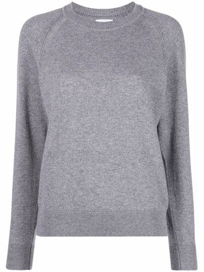 Barrie Long-sleeved Cashmere Pullover In Grau