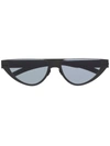 Mykita Curved-frame Sunglasses In Schwarz
