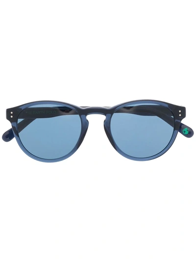 Polo Ralph Lauren Shiny Round-frame Sunglasses In Blau