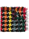 Faliero Sarti Paolina Houndstooth-pattern Scarf In Mehrfarbig