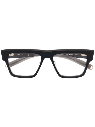 Dita Eyewear Square-frame Glasses In Schwarz