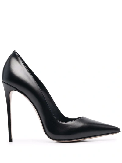 Le Silla Vivienne Pumps Pointed Toe Glossy Finish In Black