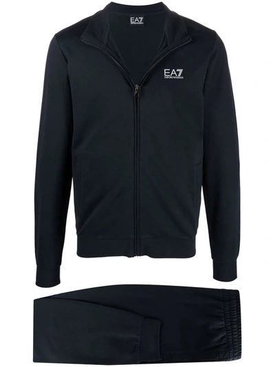 Ea7 Logo-print Tracksuit Set In Black
