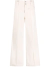 ISABEL MARANT HIGH-WAISTED WIDE-LEG TROUSERS