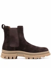 HENDERSON BARACCO CHUNKY SOLE SUEDE CHELSEA BOOTS