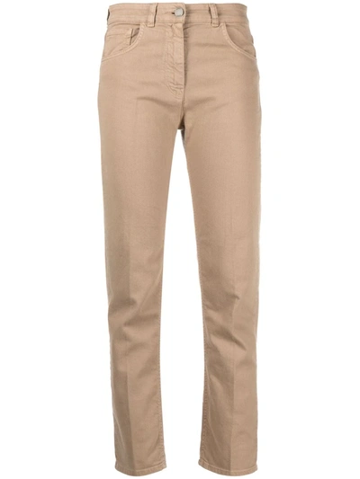 Seventy Slim-cut Jeans In Braun