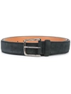 Tod's Leather Buckle Belt In Blau
