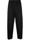 Jil Sander Cropped Tapered Trousers In Black