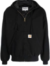 Carhartt Black Og Active Hooded Jacket In Schwarz