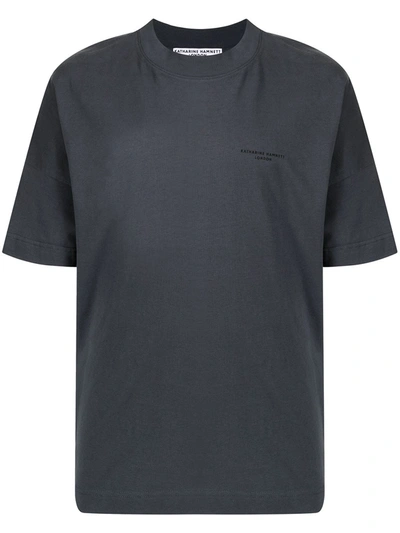 Katharine Hamnett Logo Print T-shirt In Grau