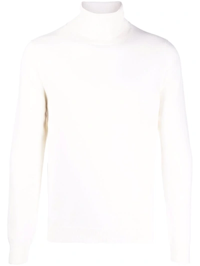 Malo Roll Neck Cashmere Jumper In Nude