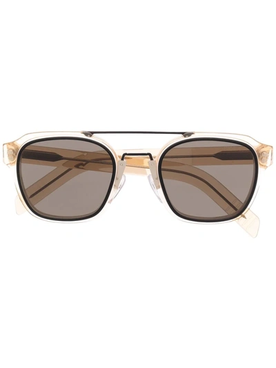 Prada Aviator-frame Tinted Sunglasses In Gelb