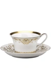 Versace Medusa Gala Low Coffee Cup And Saucer In Weiss