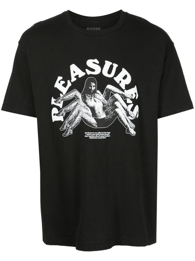 Pleasures Logic-print T-shirt In Black