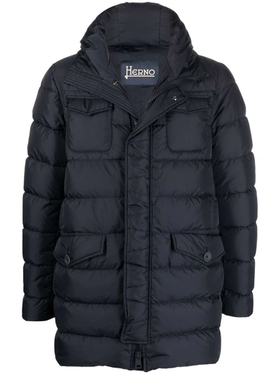 HERNO QUILTED DOWN PADDED COAT