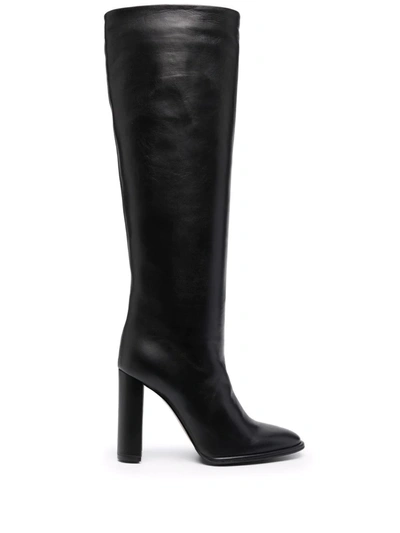 Le Silla Elsa 110mm Knee-high Boots In Schwarz