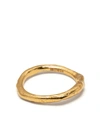 Alighieri The Gaze Of The Satellite 24kt Gold-plated Ring In Gold
