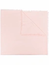 Tory Burch Logo Jacquard Traveler Scarf In Rosa
