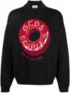 Gcds Candy-print Roll Neck Pullover In Schwarz