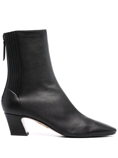 Aquazzura Tres St Honoré 55mm Boots In Schwarz