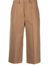 MONCLER WIDE-LEG CROPPED TROUSERS