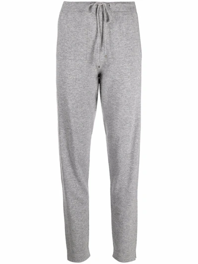 D.exterior Knitted Drawstring-waist Trackpants In Grey