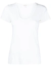 Nili Lotan Plain V-neck T-shirt In Weiss