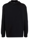 Dondup Virgin Wool-blend Hoodie In Schwarz
