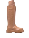 Le Silla Ranger Knee-high Boots In Nude