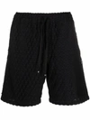 AMIRI TEXTURED DRAWSTRING SHORTS