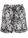 AMIRI PAISLEY PRINT SHORTS