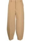 Rodebjer Mid-rise Cropped Trousers In Nude