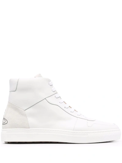 Vivienne Westwood Grey Apollo High-top Sneakers In White