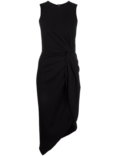 Dolce & Gabbana Women's Sleeveless Asymmetric Midi-dress In Black