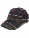 Barbour Tartan Check Print Cap In Grün