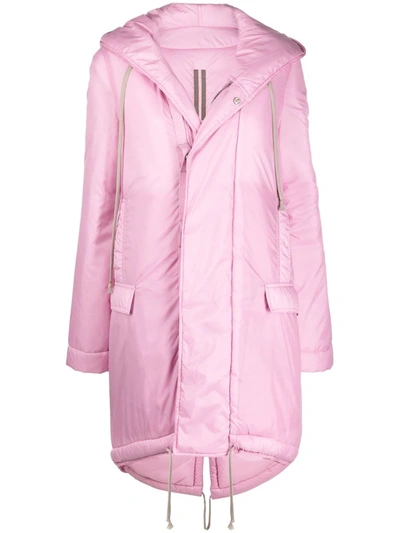 Rick Owens Drkshdw Jumbo Fishtail Parka Coat In Pink | ModeSens