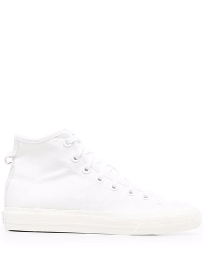 Adidas Originals Nizza Rf High-top Trainers In Weiss