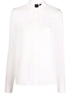 PINKO SPREAD COLLAR BUTTON-UP SHIRT