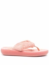 Ancient Greek Sandals Charisma Comfort Terry Flip Flops In Pink