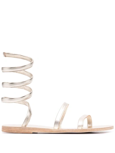Ancient Greek Sandals Ofisall Wrap-around Strap Sandals In Nude