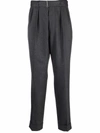 OFFICINE GENERALE TAPERED TAILORED-LEG TROUSERS