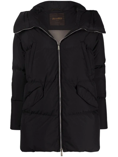 Moorer Calliope Hooded Puffer Jacket In Black