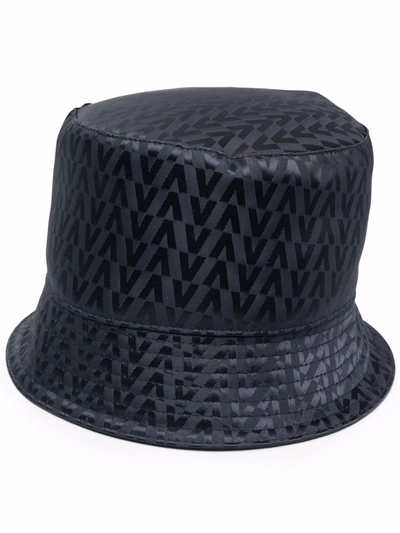 Valentino Garavani Logo-print Bucket Hat In Black