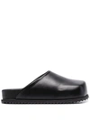 Yume Yume Chunky Slip-on Slides In Schwarz