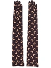 Marine Serre Brown Second Skin Long Gloves In Brown