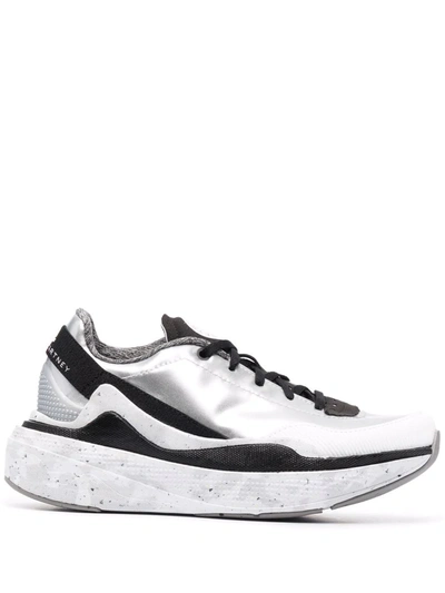 Adidas By Stella Mccartney Asmc Earthlight Metallic Primegreen Sneakers In Silver