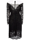 Dolce & Gabbana Lace-detail Mini Dress In Schwarz
