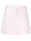 Courrèges Reedition Vinyl Mini Skirt In Pink