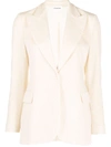 P.a.r.o.s.h Corduroy Single-breasted Blazer In Nude